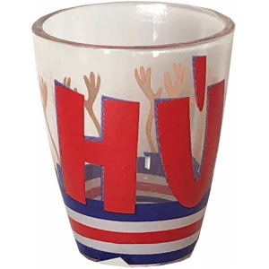 Shot glass HU hands