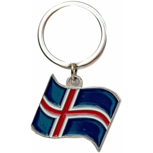 Keyring Icelandic flag