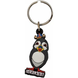 Keyring rubber puffin