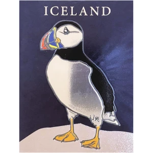 Magnet effect print puffin